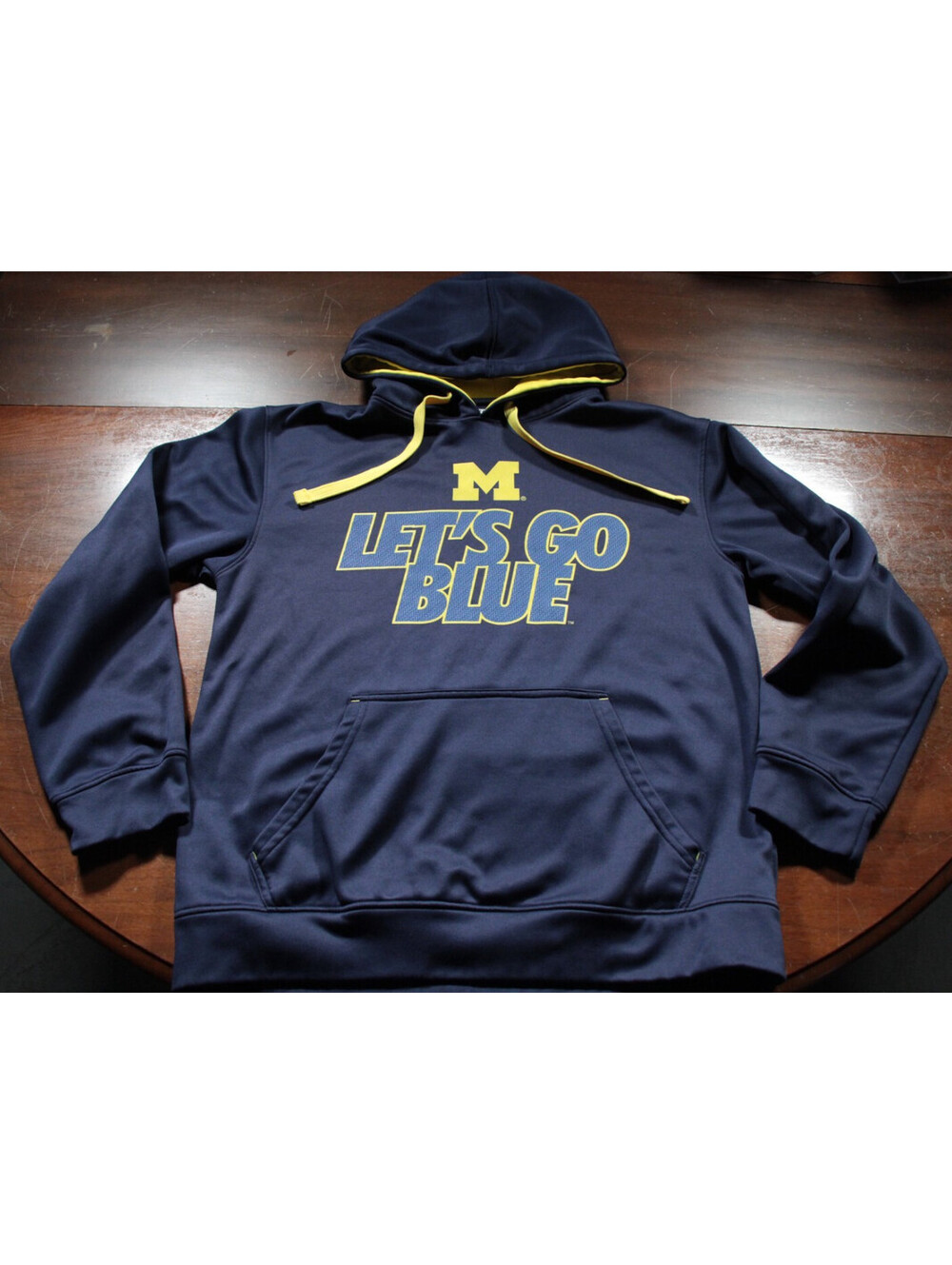 University of Michigan Wolverines Hooded Sweatshirt Hoodie M Polyester